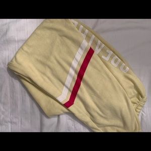 Spiritual Gangster Pants & Jumpsuits - Light yellow sweatpants Spiritual Gangster Pants & Jumpsuits - Light yellow sweatpants